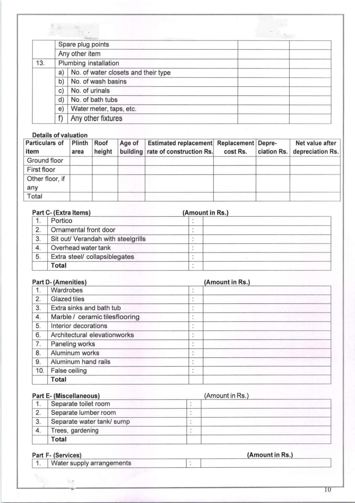 Valuation report page 4